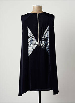 Robe courte sans manche sans manche bleu LAUREN VIDAL femme