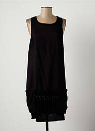 Robe courte sans manche sans manche noir LAUREN VIDAL femme