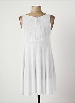 Tunique manches longues légère et transparente blanc LAUREN VIDAL femme