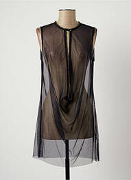 Tunique sans manche col rond bleu LAUREN VIDAL femme