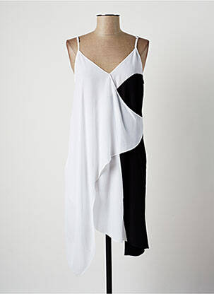 Robe courte blanc LAUREN VIDAL pour femme