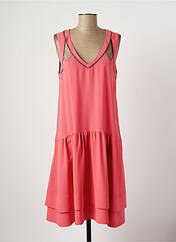 Robe mi-longue rose LAUREN VIDAL pour femme seconde vue