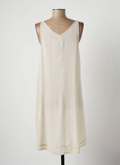 Robe courte beige LAUREN VIDAL pour femme