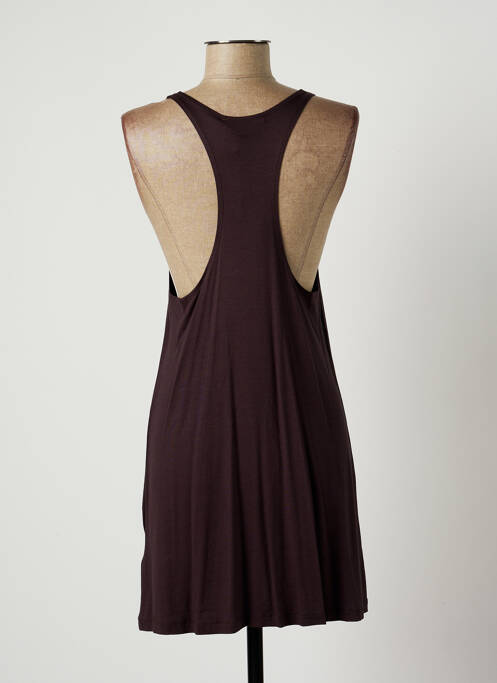 Robe courte marron LAUREN VIDAL pour femme