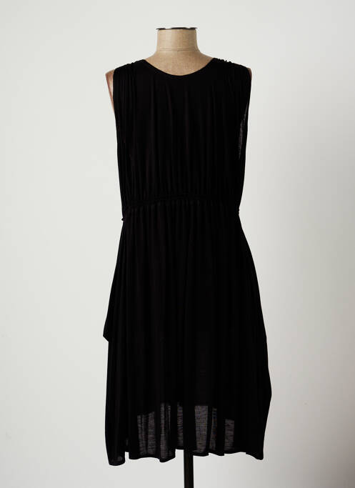 Robe mi-longue noir LAUREN VIDAL pour femme