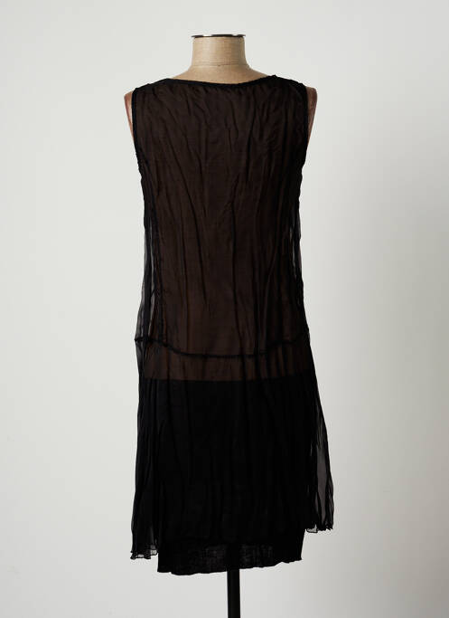 Robe mi-longue noir LAUREN VIDAL pour femme