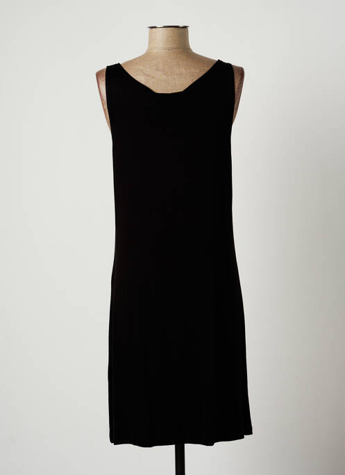 Robe mi-longue noir LAUREN VIDAL pour femme