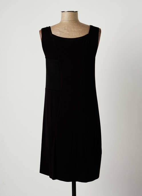 Robe mi-longue noir LAUREN VIDAL pour femme