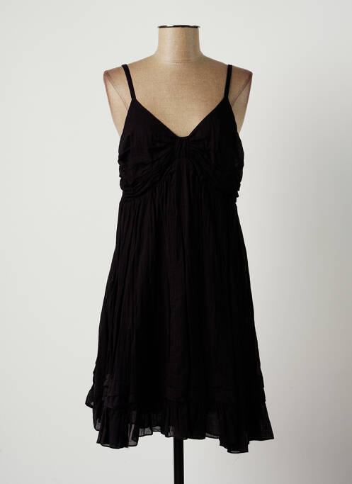 Robe mi-longue noir LAUREN VIDAL pour femme