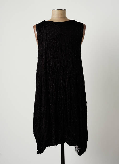 Robe mi-longue noir LAUREN VIDAL pour femme