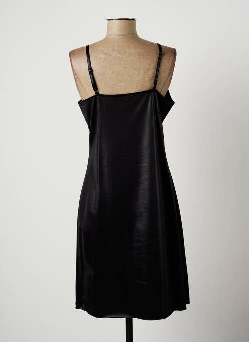 Robe mi-longue noir LAUREN VIDAL pour femme
