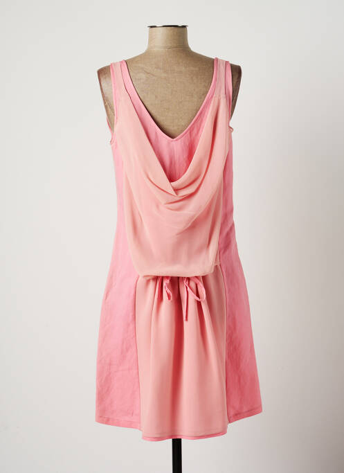 Robe mi-longue rose LAUREN VIDAL pour femme