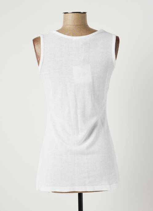 Top blanc LAUREN VIDAL pour femme