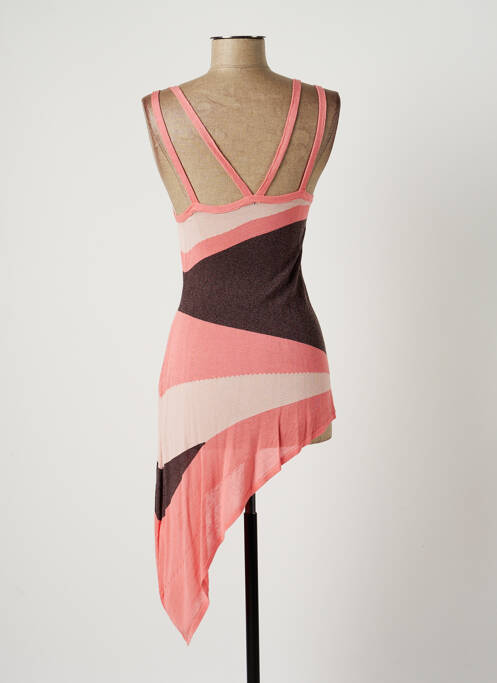 Tunique manches longues rose LAUREN VIDAL pour femme