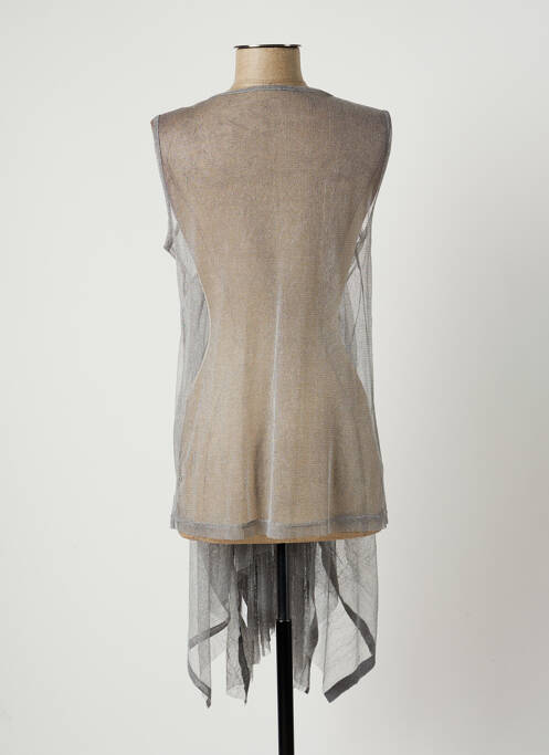 Tunique sans manche gris LAUREN VIDAL pour femme