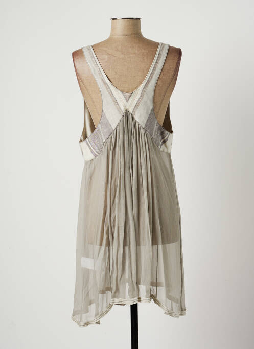 Tunique sans manche gris LAUREN VIDAL pour femme