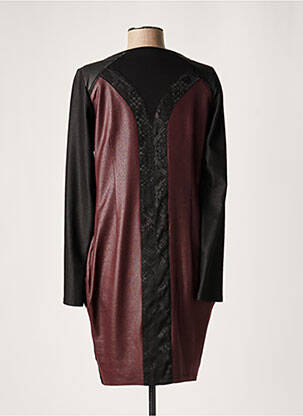 Robe courte manches longues manches longues rouge LAUREN VIDAL femme