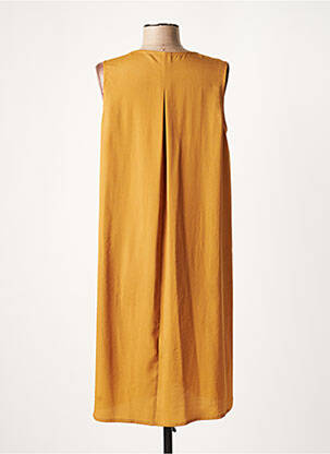 Robe mi-longue sans manche sans manche jaune LAUREN VIDAL femme