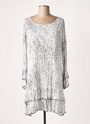 Robe courte manches 3/4 manches 3/4 noir LAUREN VIDAL femme