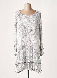 Robe courte manches 3/4 manches 3/4 noir LAUREN VIDAL femme
