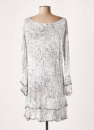 Robe courte manches 3/4 manches 3/4 noir LAUREN VIDAL femme