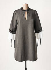 Robe courte gris LAUREN VIDAL pour femme seconde vue