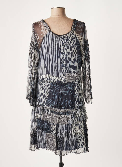 Robe courte bleu LAUREN VIDAL pour femme