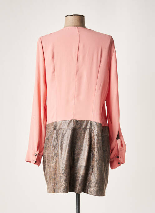 Robe courte rose LAUREN VIDAL pour femme