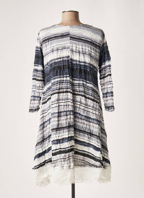 Robe mi-longue bleu LAUREN VIDAL pour femme