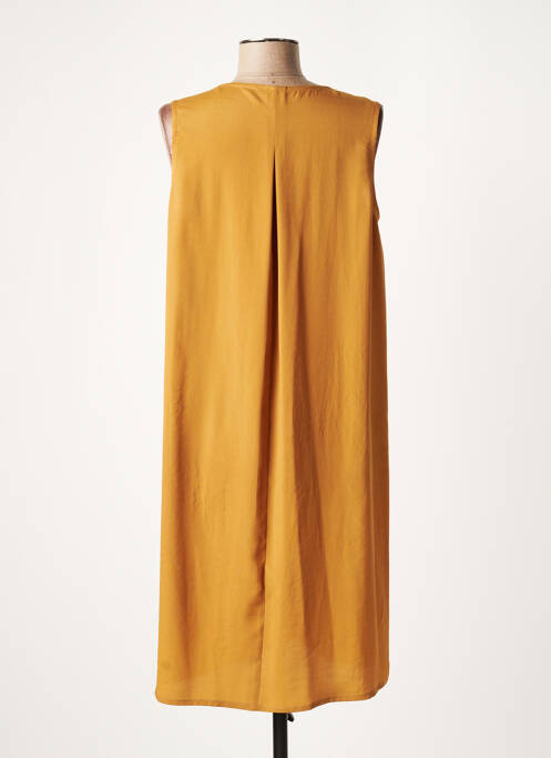 Robe mi-longue jaune LAUREN VIDAL pour femme