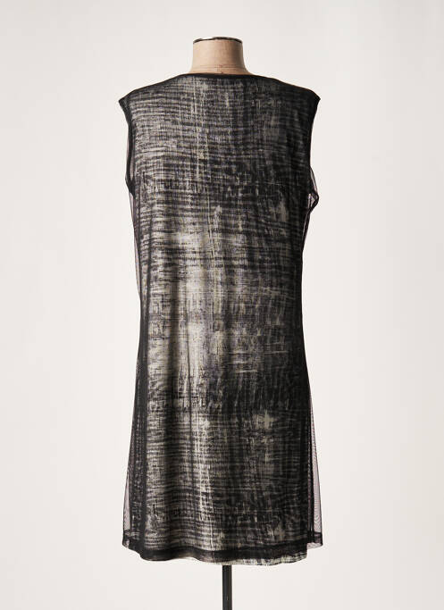 Robe mi-longue noir LAUREN VIDAL pour femme