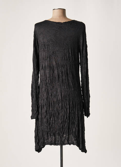 Robe mi-longue noir LAUREN VIDAL pour femme