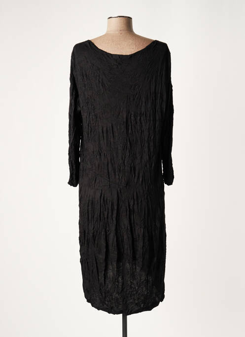 Robe mi-longue noir LAUREN VIDAL pour femme