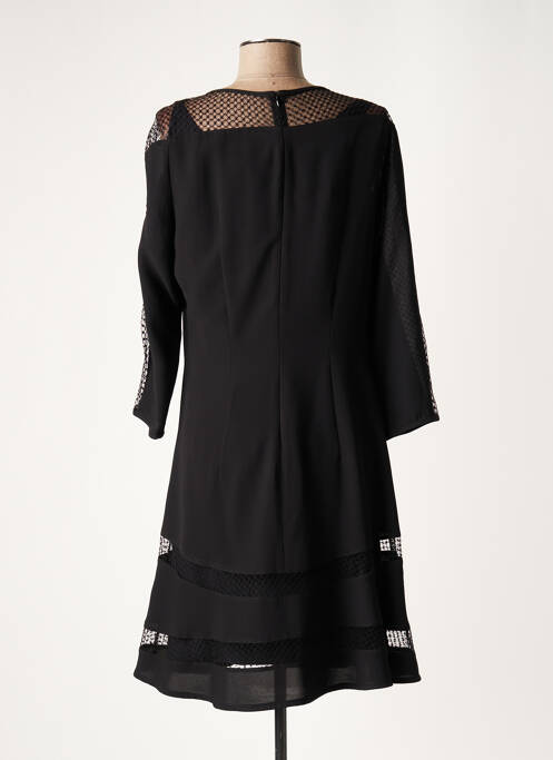 Robe mi-longue noir LAUREN VIDAL pour femme