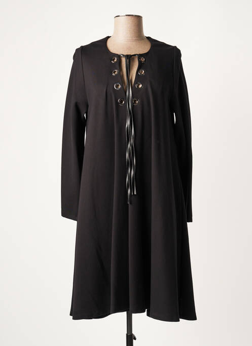 Robe mi-longue noir LAUREN VIDAL pour femme