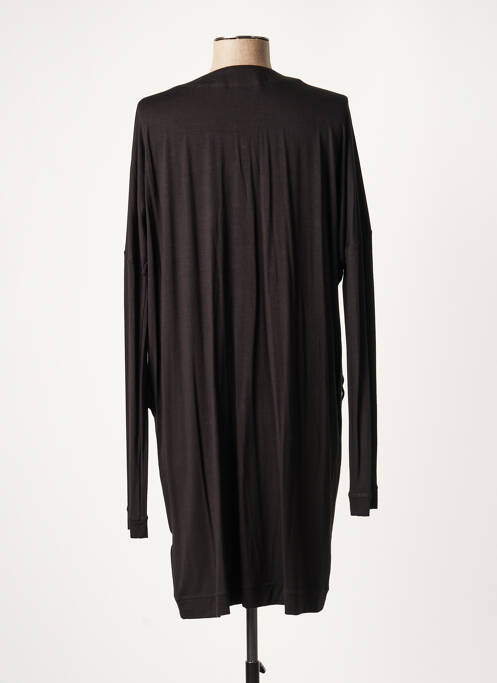 Robe mi-longue noir LAUREN VIDAL pour femme