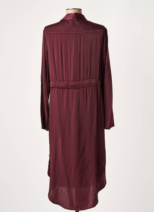 Robe mi-longue rouge LAUREN VIDAL pour femme