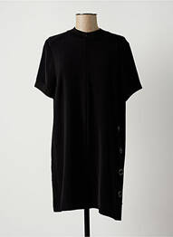 Robe courte manches courtes manches courtes noir LAUREN VIDAL femme