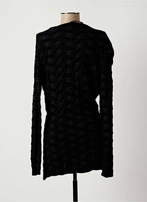 Pull col v manches longues noir LAUREN VIDAL femme