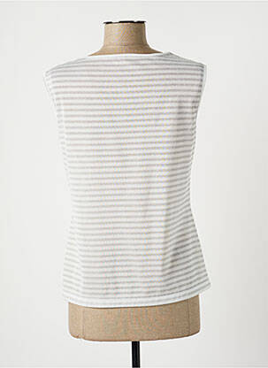 Top stretch sans manche gris LAUREN VIDAL femme