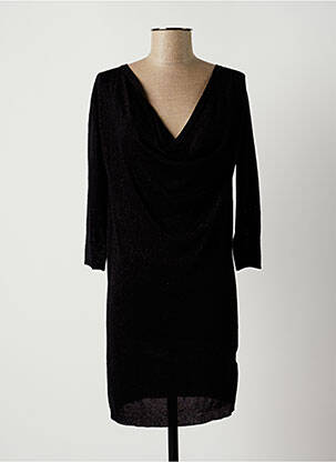 Robe pull noir LAUREN VIDAL pour femme