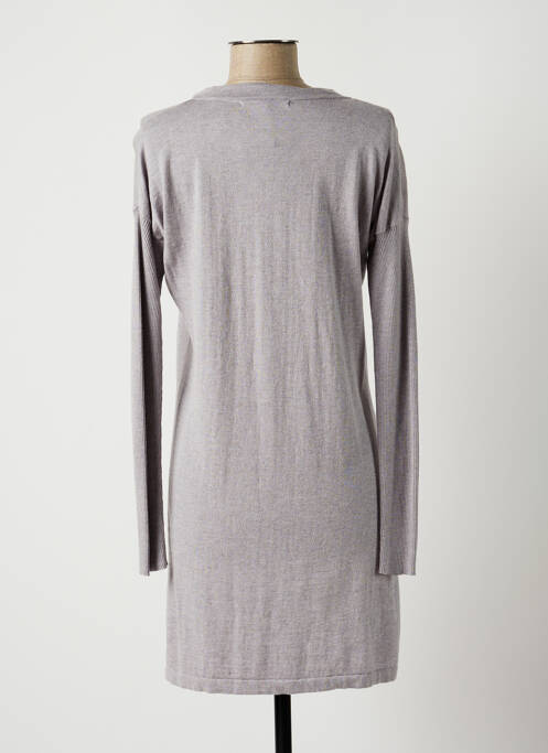 Pull tunique gris LAUREN VIDAL pour femme