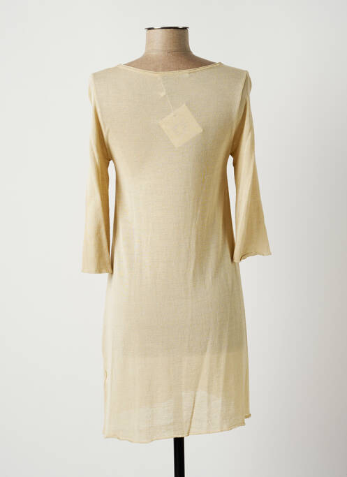 Robe courte beige LAUREN VIDAL pour femme