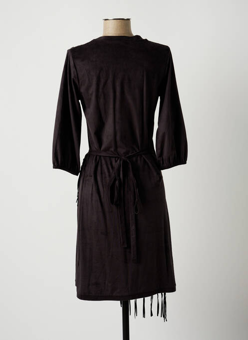 Robe mi-longue gris LAUREN VIDAL pour femme