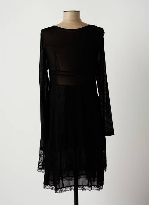 Robe mi-longue noir LAUREN VIDAL pour femme
