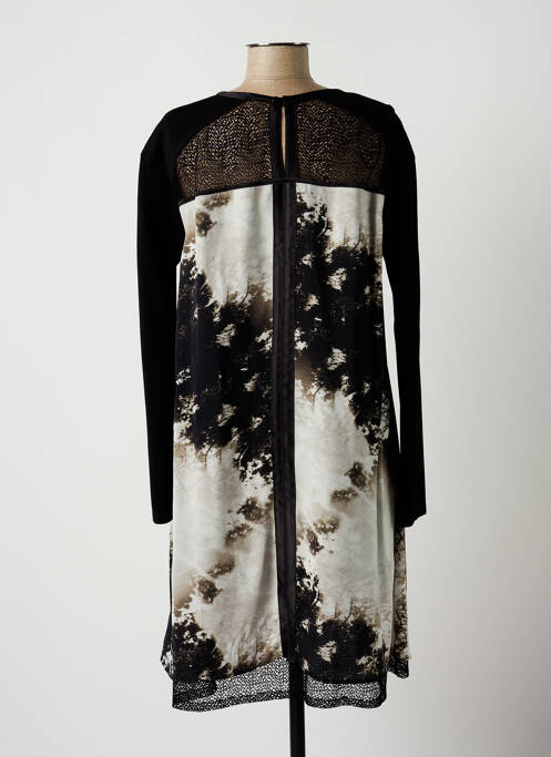 Robe mi-longue noir LAUREN VIDAL pour femme