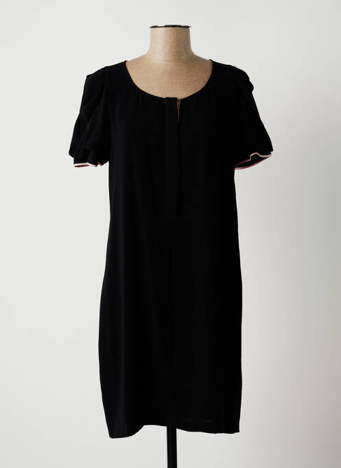 Robe mi-longue noir LAUREN VIDAL pour femme