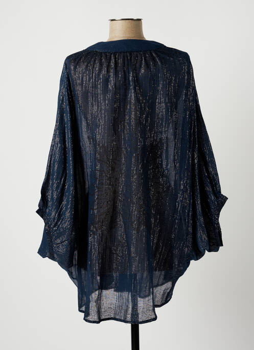 Tunique manches longues bleu LAUREN VIDAL pour femme