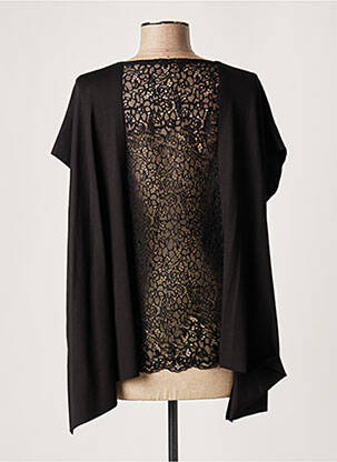 Blouse manches courtes manches courtes noir LAUREN VIDAL femme