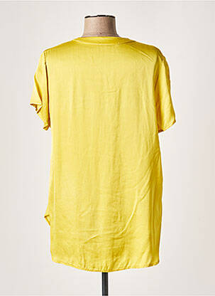 Blouse manches courtes manches courtes jaune LAUREN VIDAL femme